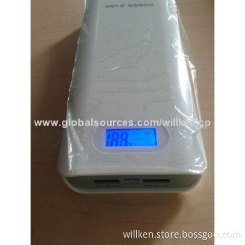 20000mAh Power Bank LCD Digital Indicator, Grade A Lion Battery, Full Protect for Charge & Discharge